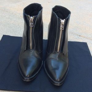 Surface to Air zippered black wedge bootie